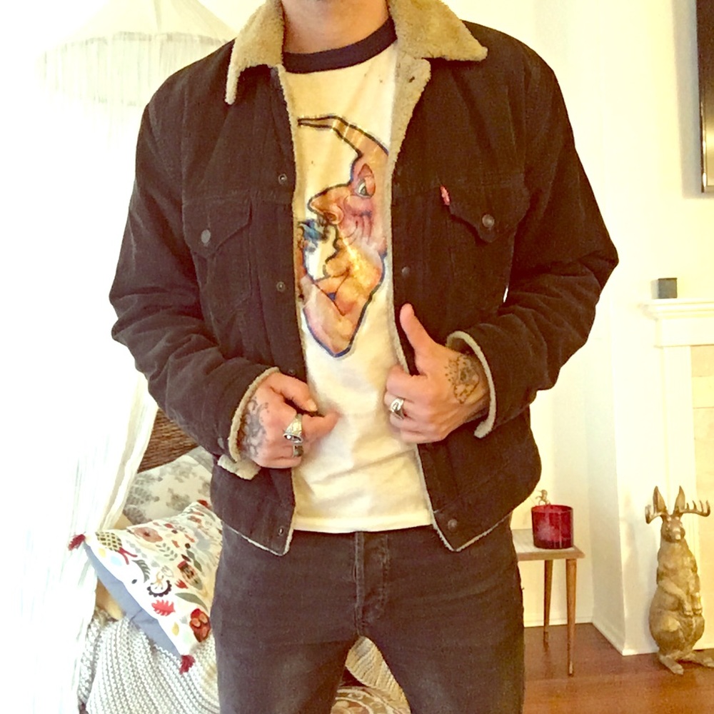 Vintage Levi’s Sherpa jacket - custom tailored.